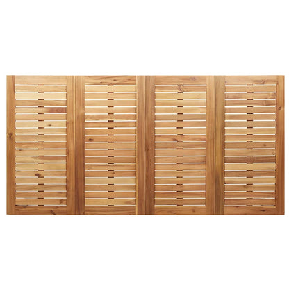Garten Essgruppe 5 pcs Braun Massives Akazienholz & Edelstahl