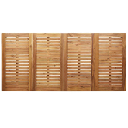 Garten Essgruppe 5 pcs Braun Massives Teakholz & Edelstahl