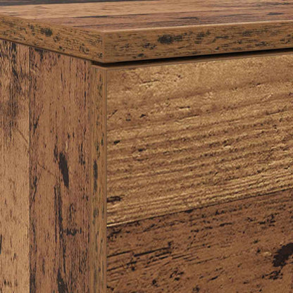 Schuhschrank mit Tür Altholz 100,5 x 28 x 100 cm Holzwerkstoff