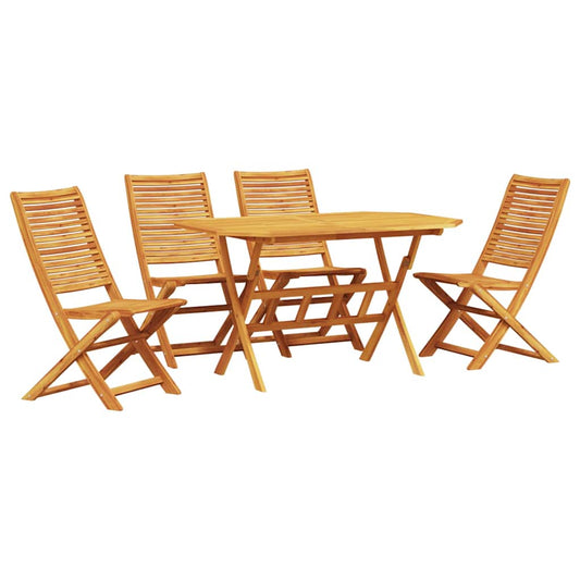 Garten Essgruppe 5 pcs Braun Akazie Massivholz