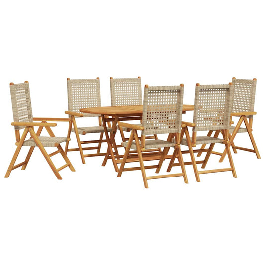 Garten Essgruppe 7 pcs Beige