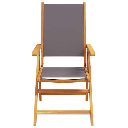 Garten Essgruppe 7 pcs Anthrazit Akazie Massivholz