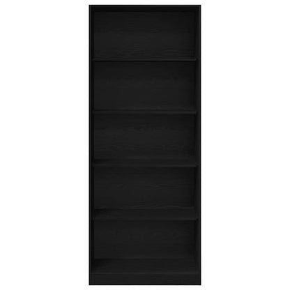 Kleiderschrank Schwarz Eiche 80 x 50 x 200 cm Holzwerkstoff
