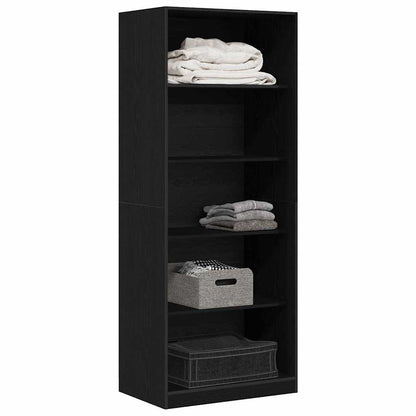 Kleiderschrank Schwarz Eiche 80 x 50 x 200 cm Holzwerkstoff