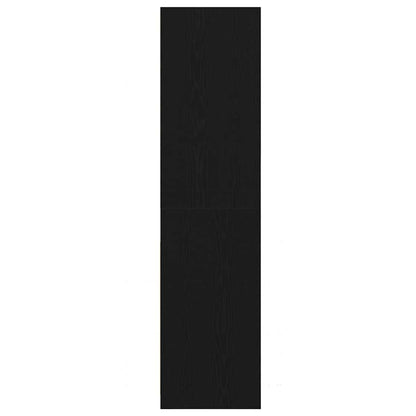Kleiderschrank Schwarz Eiche 80 x 50 x 200 cm Holzwerkstoff