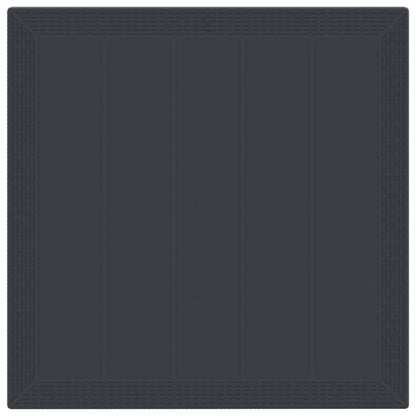 Garten Essgruppe 5 pcs Anthrazit Polt Rattan