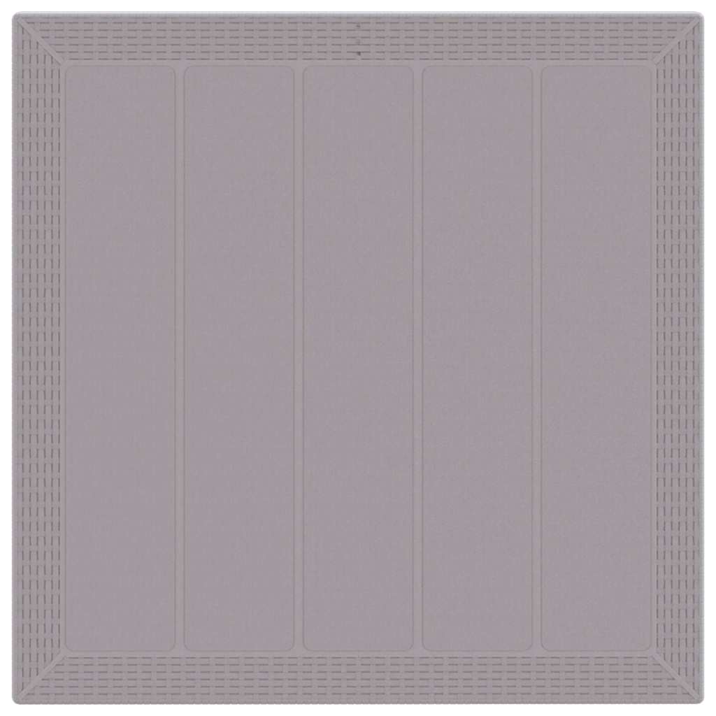 Garten Essgruppe 5 pcs Hellgrau Polt Rattan