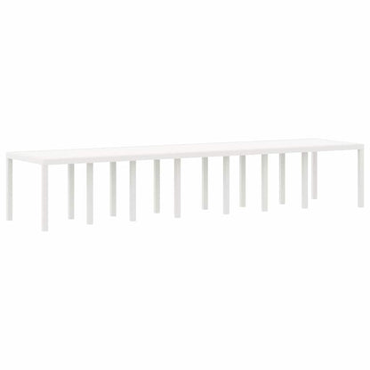 Garten Essgruppe 17 pcs Weiß Polt Rattan