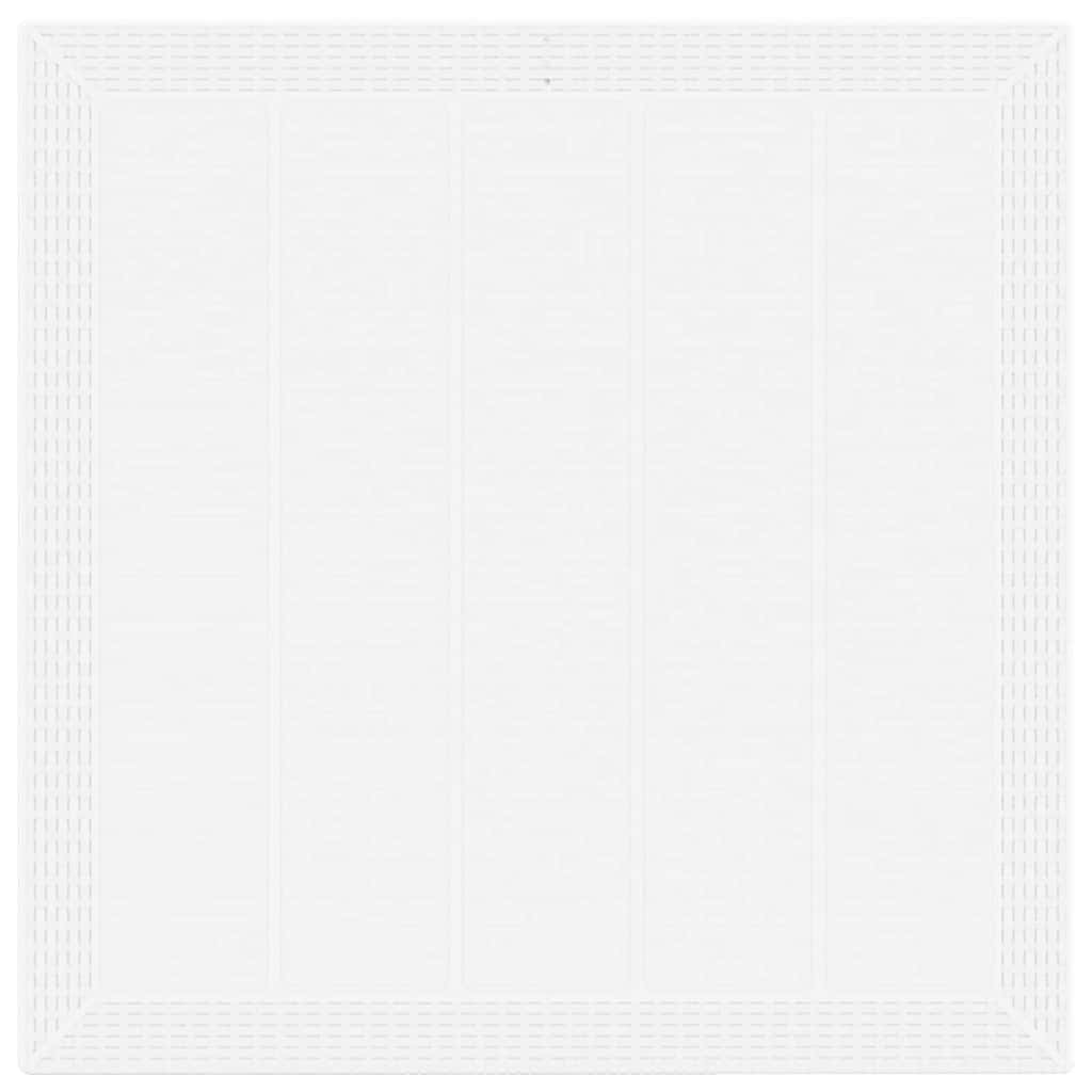 Garten Essgruppe 3 pcs Weiß Polt Rattan