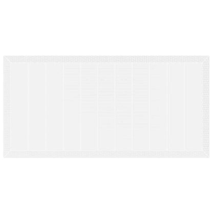 Garten Essgruppe 7 pcs Weiß Polt Rattan