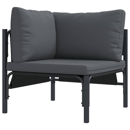 Garten-Sofa-Set 11 pcs Anthrazit Stahl