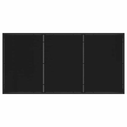 Garten Essgruppe 7 pcs Schwarz Poly Rattan