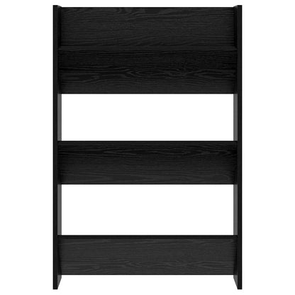 Wandschuhschränke mit Regal 2 pcs Schwarze Eiche Holzwerkstoff