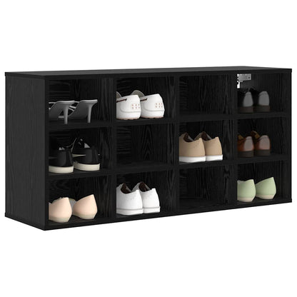 Schuhschrank Schwarze Eiche 103 x 30 x 51 cm Holzwerkstoff
