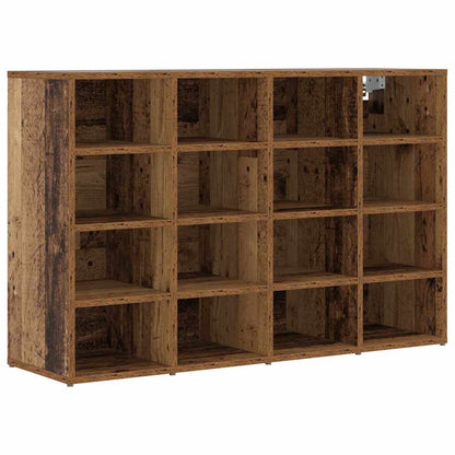 Schuhschrank mit Regal Altholz 103x30x51 cm Holzwerkstoff
