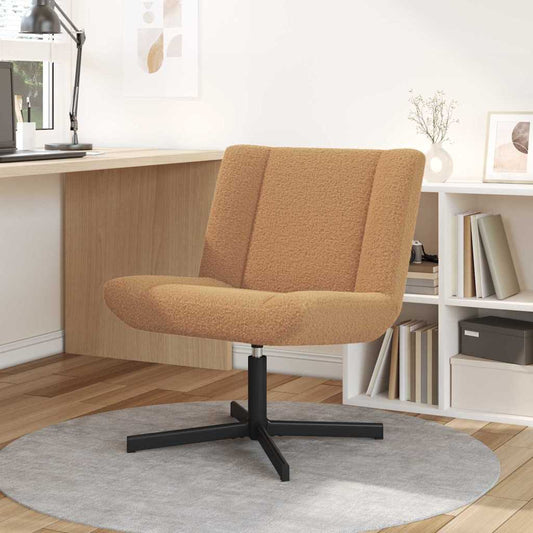 Drehstuhl Beige 63 x 75 x 76 cm Stoff