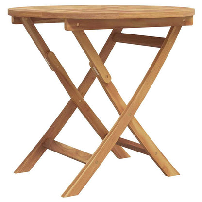 Garten-Essgruppe 2 pcs Braun Teak-Massivholz