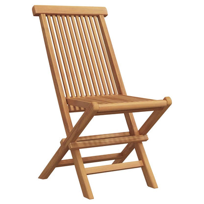 Garten-Essgruppe 2 pcs Braun Teak-Massivholz