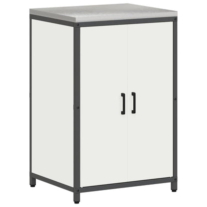Küchenlager-Set 3 pcs Weiß 210 x 50 x 92 cm Kaltgewalzter Stahl