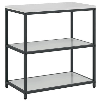 Küchenlager-Set 3 pcs Silber 210 x 50 x 92 cm Verzinkter Stahl