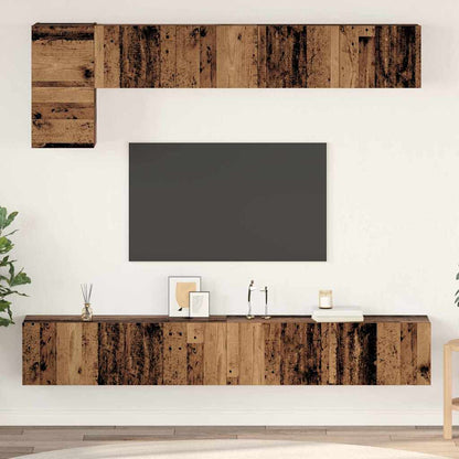 TV-Schrank-Set 5 pcs Altholz 100 x 30 x 30 cm Holzwerkstoff