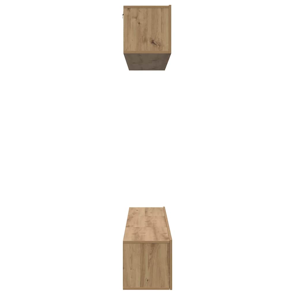 TV-Schrank-Set 5 pcs Eiche handwerklich 100 x 30 x 30 cm