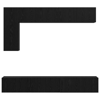 TV-Schrank-Set 6 pcs Schwarze Eiche 30,5 x 30 x 90 cm