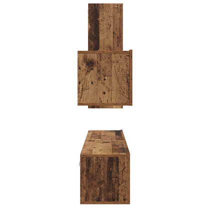 TV-Schrank-Set 4 pcs Altholz 30,5 x 30 x 90 cm Holzwerkstoff