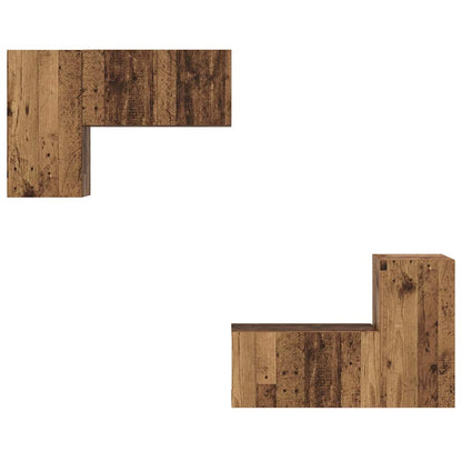 TV-Schrank-Set 4 pcs Altholz 60 x 30 x 30 cm Holzwerkstoff