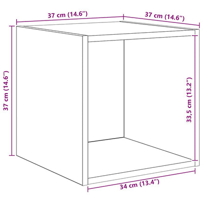 TV-Schrank-Set 4 pcs Schwarze Eiche 37 x 37 x 72 cm