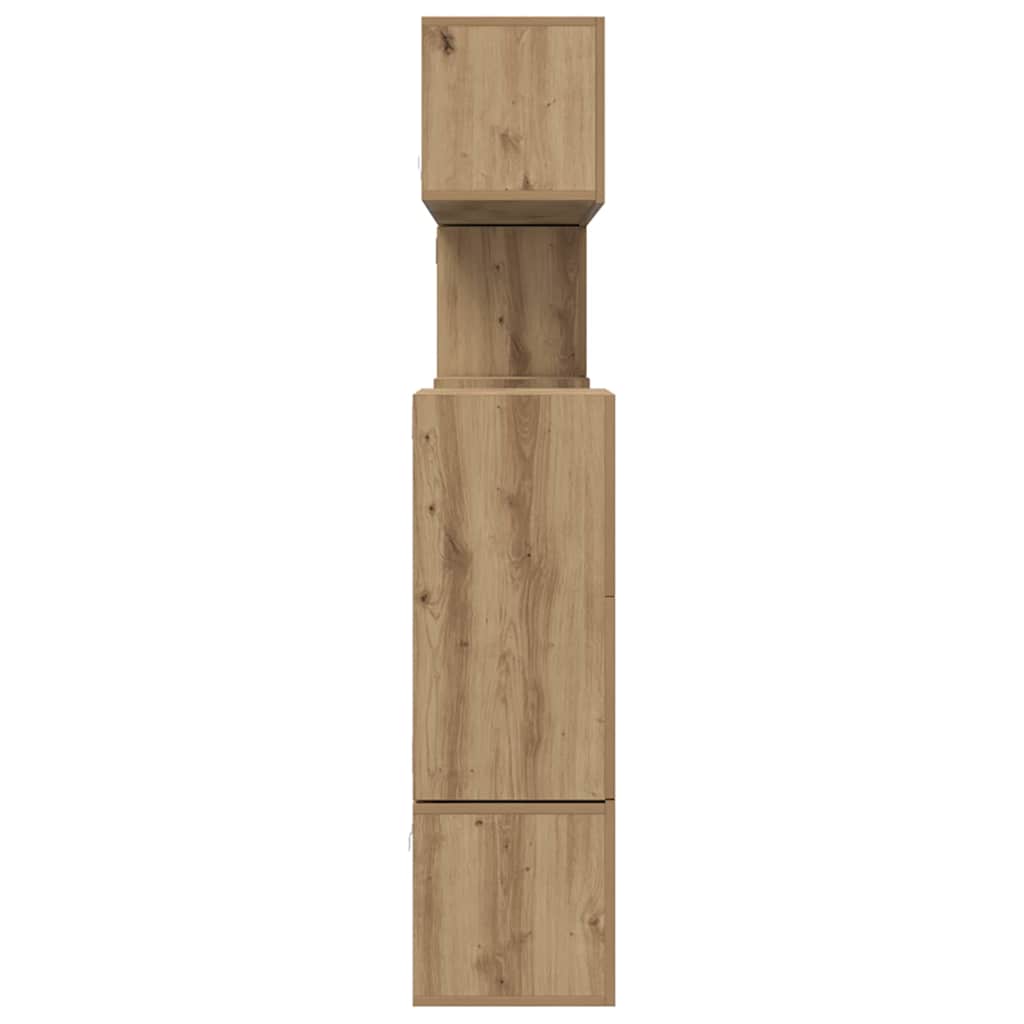 TV-Schrank-Set 10 pcs Eiche handwerklich 60 x 30 x 30 cm