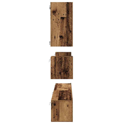 TV-Schrank-Set 8 pcs Altholz 100 x 30 x 30 cm Holzwerkstoff