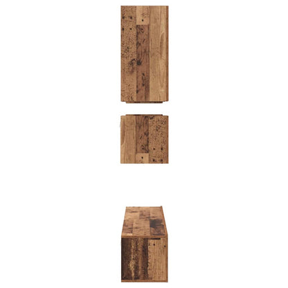 TV-Schrank-Set 8 pcs Altholz 80 x 30 x 30 cm Holzwerkstoff