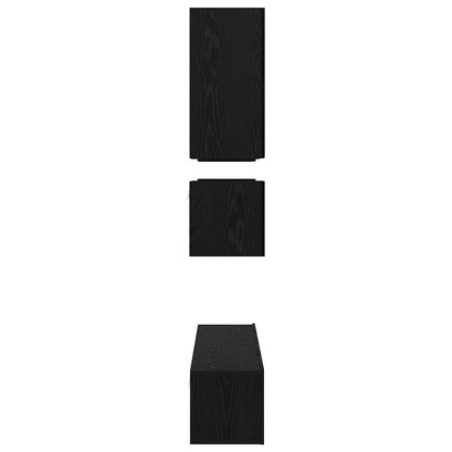 TV-Schrank-Set 8 pcs Schwarze Eiche 80 x 30 x 30 cm