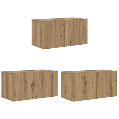 TV-Schrank-Set 8 pcs Eiche handwerklich 60 x 30 x 30 cm
