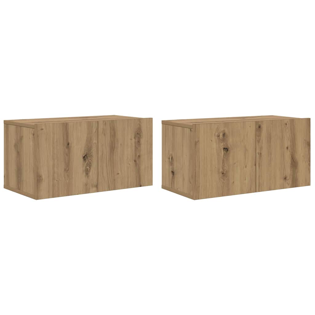 TV-Schrank-Set 8 pcs Eiche handwerklich 60 x 30 x 30 cm