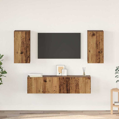 TV-Schrank-Set 4 pcs Altholz 60 x 30 x 30 cm Holzwerkstoff