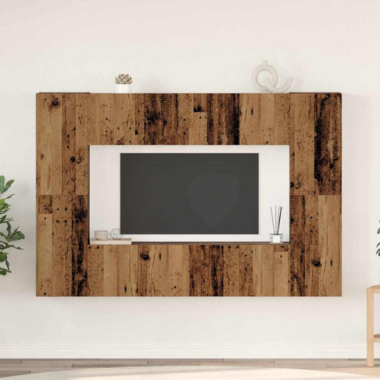 TV-Schrank-Set 8 pcs Altholz 60 x 30 x 30 cm Holzwerkstoff