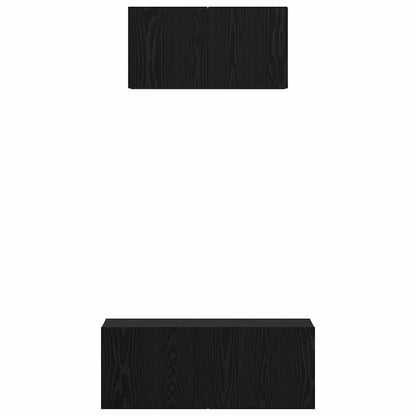 TV-Schrank-Set 2 pcs Schwarze Eiche 80 x 30 x 30 cm