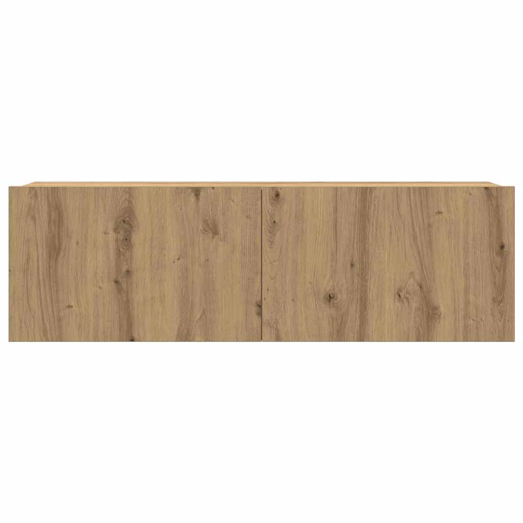 TV-Schrank-Set 8 pcs Eiche handwerklich Mittel Holzwerkstoff