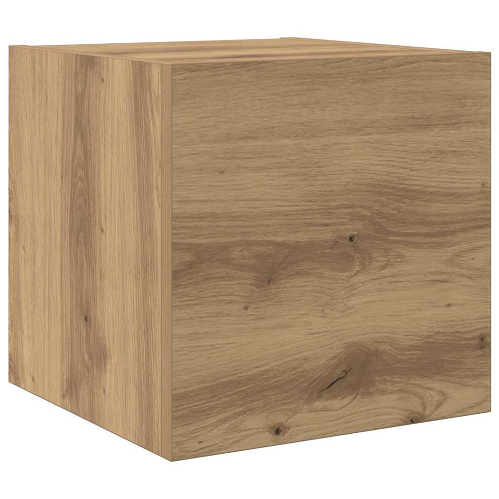 TV-Schrank-Set 8 pcs Eiche handwerklich Mittel Holzwerkstoff