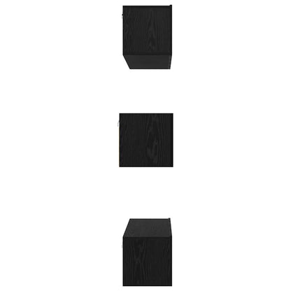 TV-Schrank-Set Wandmontiert 6 pcs Schwarze Eiche Holzwerkstoff