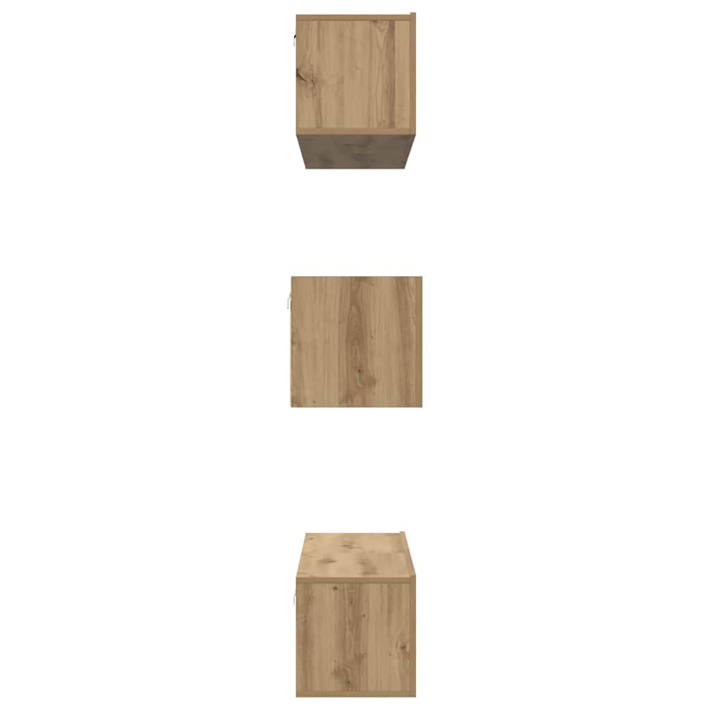 TV-Schrank-Set 6 pcs Eiche handwerklich Holzwerkstoff