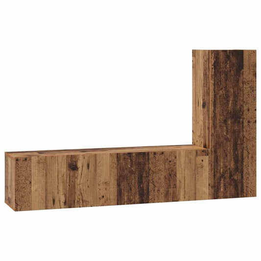 TV-Schrank-Set 3 pcs Altholz 60 x 30 x 30 cm Holzwerkstoff