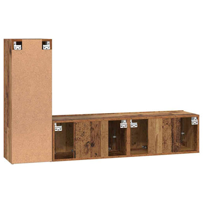 TV-Schrank-Set 3 pcs Altholz 60 x 30 x 30 cm Holzwerkstoff