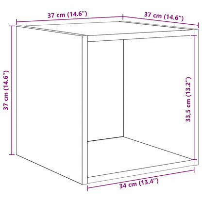 TV-Schrank-Set 4 pcs Schwarze Eiche 37 x 37 x 142,5 cm