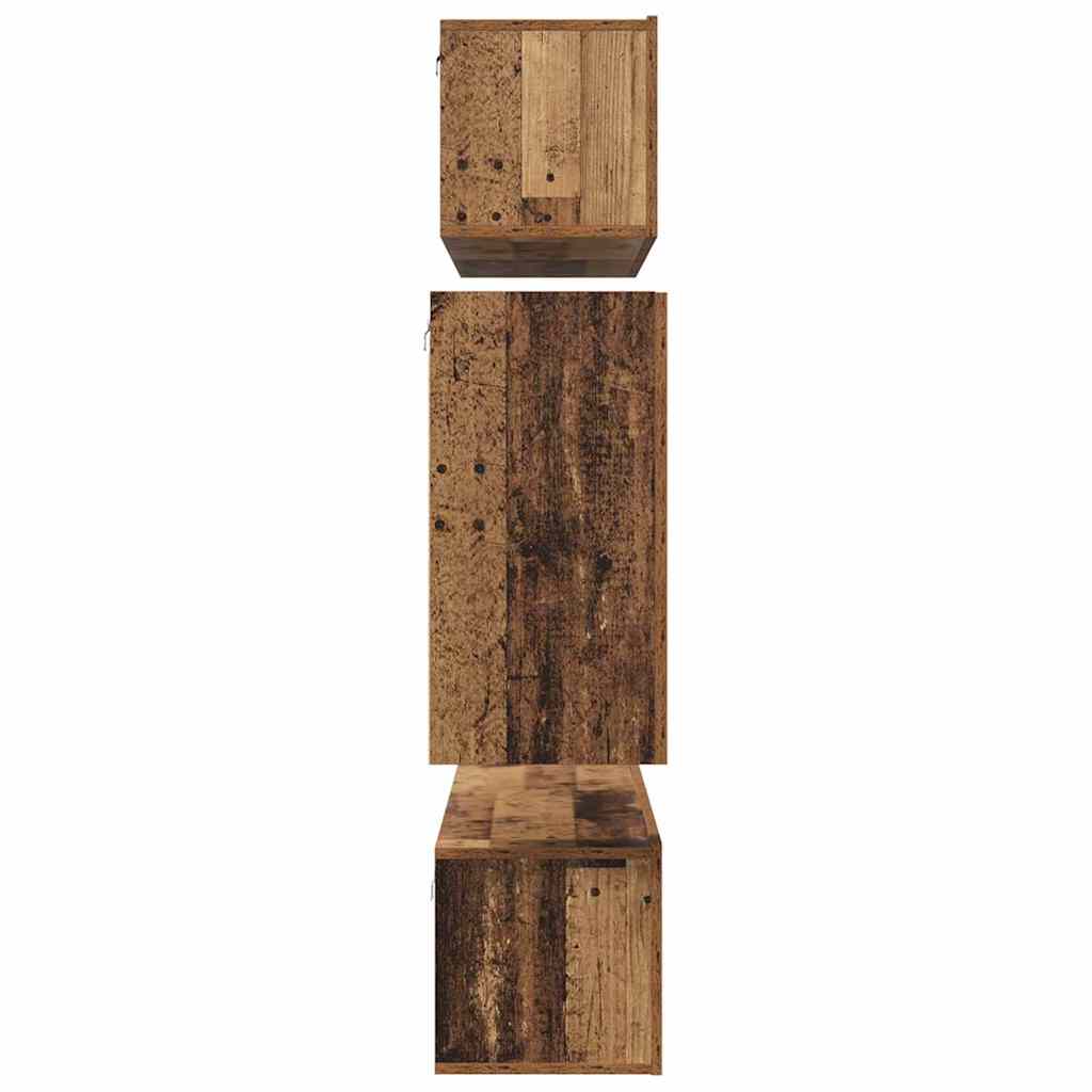 TV-Schrank-Set 6 pcs Altholz 80 x 30 x 30 cm Holzwerkstoff