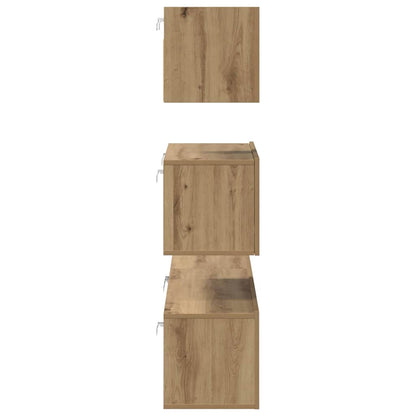 TV-Schrank-Set 4 pcs Eiche handwerklich 80 x 30 x 30 cm