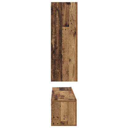 TV-Schrank-Set 4 pcs Altholz 30,5 x 30 x 90 cm Holzwerkstoff