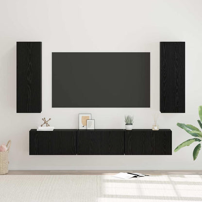 TV-Schrank-Set 5 pcs Schwarze Eiche Mittel 30,5 x 30 x 90 cm